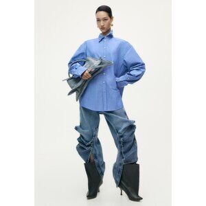 NWT Glenn Martens x H&M Wire Boning Poplin Shirt sz XL